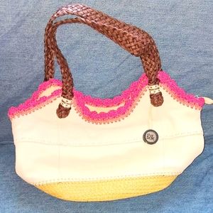 SAK purse with crochet trim